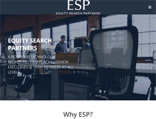 Tablet Screenshot of equitysearchpartners.com